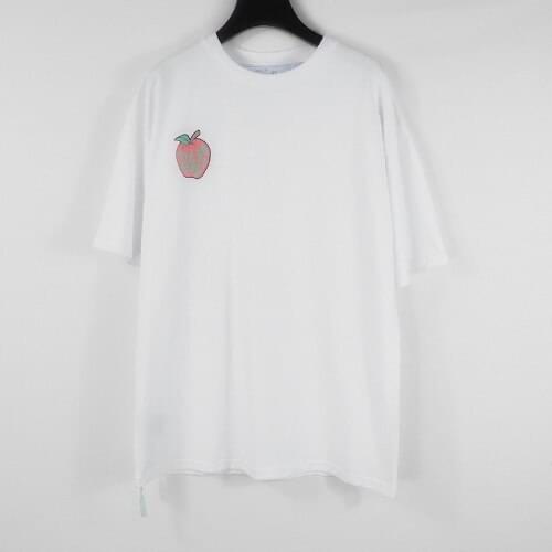 2021 Summer New Fashion Apple Insect Brand Luxury Design Unisex Cotton Round Neck Classic Letter Print Short Sleeve T-shirt F1