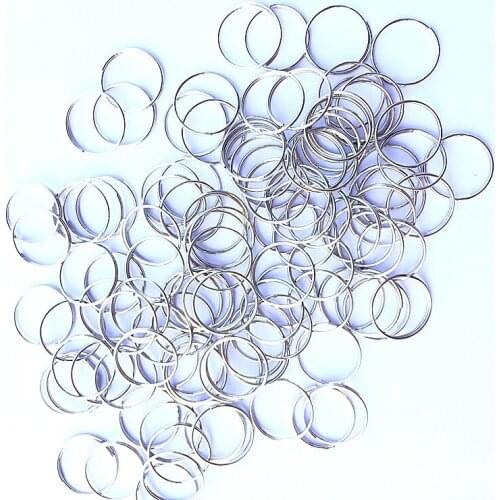 7000pcs 12mm Chrome Stainless Steel Rings Crystal Chandelier Ball Parts Beads Curtain Accessories Connecting Octagon Beads