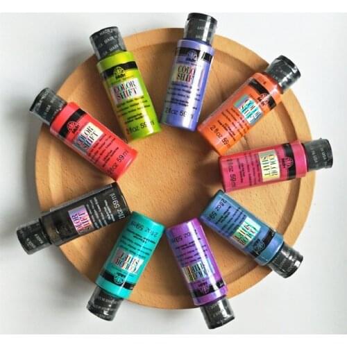 Plaid American Polarized Metallic Color Pigment Acrylic Color Shift Color Pintura Acrílica Changes With Angle Peinture Acrylique