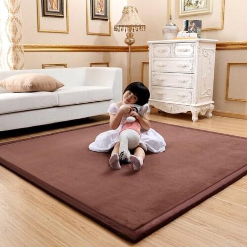 Coral Fleece Thick Carpet Large Area 200*300 Rug Tatami Tea Table Bedroom Carpets For Kids Living Security Room Crawl Rugs Soft