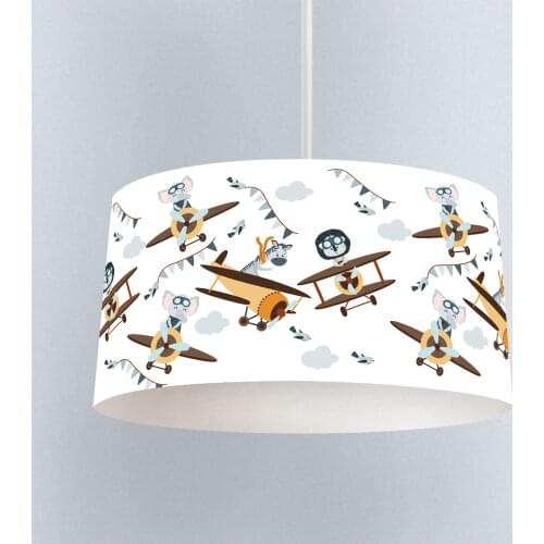 Lamp For Kids Bedrooms Light Chandelier for Living Room Childrens Room White Animals Plane Model 1392