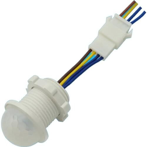 Mini Closet PIR Sensor Detector Smart Switch AC 220V 100W LED PIR Infrared Motion Sensor Detection Automatic Sensor Light Switch