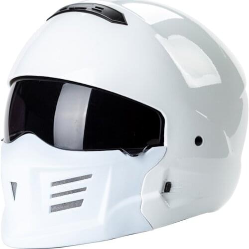 Demon Samurai Helmet Open Face For Harley Honda Kawasaki BMW Motorcycle Combination helmet