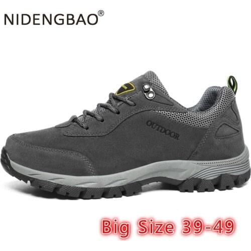 Men Hiking Shoes Waterproof Sport Shoes Outdoor Hiking Boots Trekking Shoes Mountain Climbing Men Sneakers Big Size 39-49