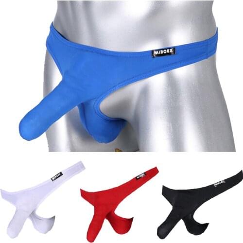 Mens sex thong bullet pants nylon elephant trunk set phallus PENIS JJ plane pants Fan Boer alternative mens underwear