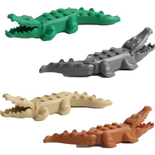 Animals Dinosaur Figures Set City Crocodile Figure Gifts Model Toys For Children Accessories Compatible Dinosaur Building Blocks