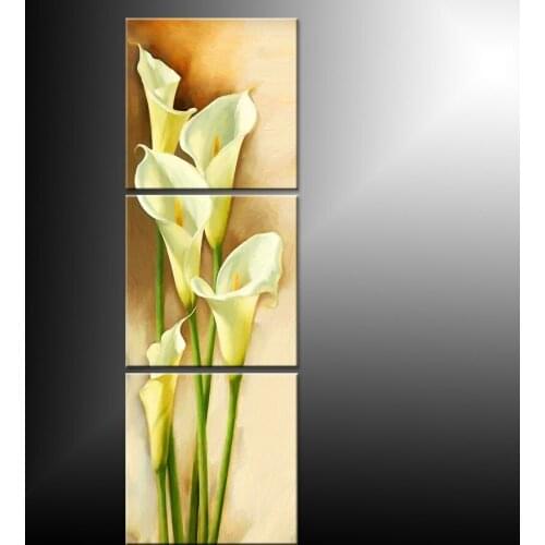 Home Decoration living room Wall picture canvas painting Print cuadros impression abstract realist Calla lily yellow flowers