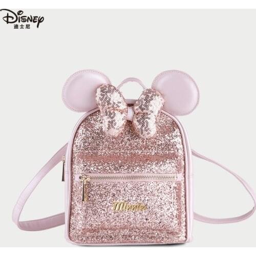 Disney Mickey Mouse 2020 New Girl Backpack Minnie Mouse Large Capacity Shoulder Bag Fashion Waterproof Handbag