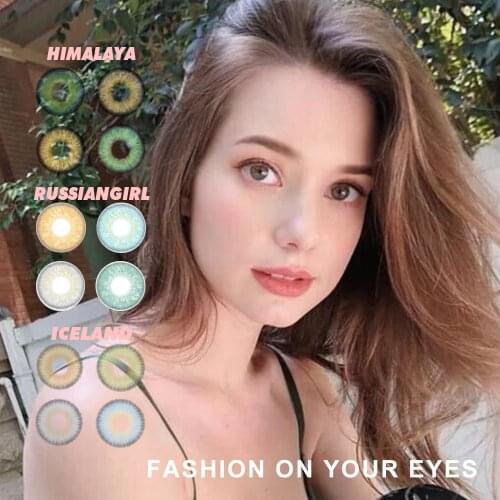 New Arrival Iceland Russiangirl Seriess Contact Lenses Hotsale 4 Colors Eye Contact Lens Color Contact Lens Yearly