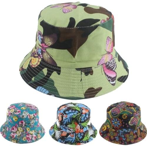 Bucket Hat Women Reversible Men Summer Sun Beach Sun Protection Panama Breathable Cap Outdoor Holiday Accessory