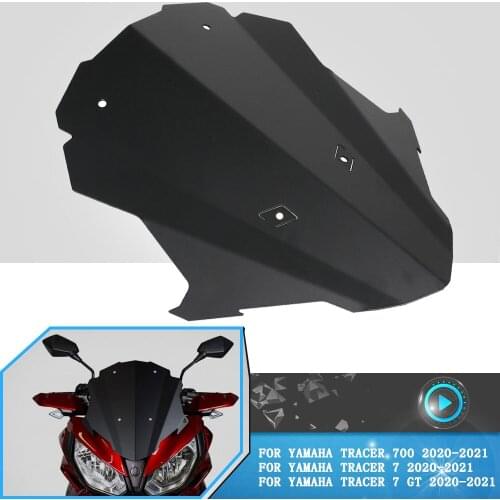 Moto Windscreen Front Windshield Spoiler Air Deflector Reduce Wind Speed Airflow For YAMAHA TRACER 7GT 7 TRACER700 2020 2021