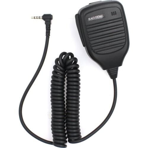 Handheld Microphone Speaker with 3.5mm Audio Jack for Baofeng UV-3R Walkie Talkie