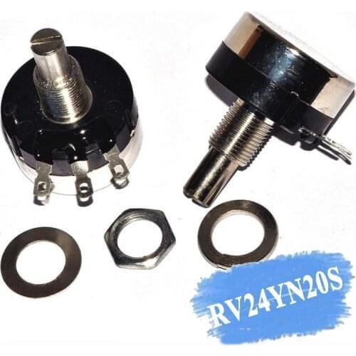 2PCS RV24YN20S RV24YN20S-B504 500K ohm Potentiometer RV24YN 504 500KR Single Coil Carbon Film Potentiometer
