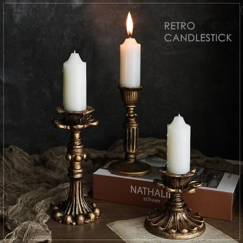 Retro Candlestick Photo Props Candle Shooting Background Home Decoration Ornaments Photography Props INS Retro Style
