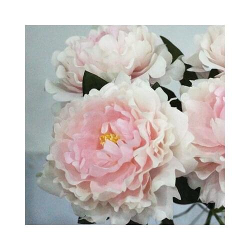 10pcs/lot Silk Peony Artificial Flowers Bouquet Fake Flowers Peony for Home Wedding Decor Valentines Day Party DIY Decoration