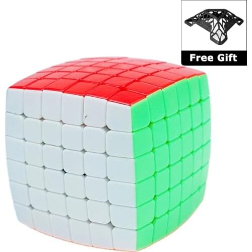 SHENGSHOU Mr.M 6*6*6 Magnetic Magic Cube Stickerless Bread Speed Puzzle 6*6 Cube Magic Tricks Educational Magico Cubo Toys Gifts