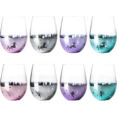 Glass Mug Nordic Creativity Starry Sky Cup Cartoons Water Ware Bar Decoration Home Kitchen Supplies Drinkware Tea Wine Cup Water