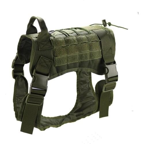 Tactical Vest Outdoor Reversible Jacket Police Dog Combat Hunting Training Nylon Waterproof Protection Waistcoat Dogs Clothes