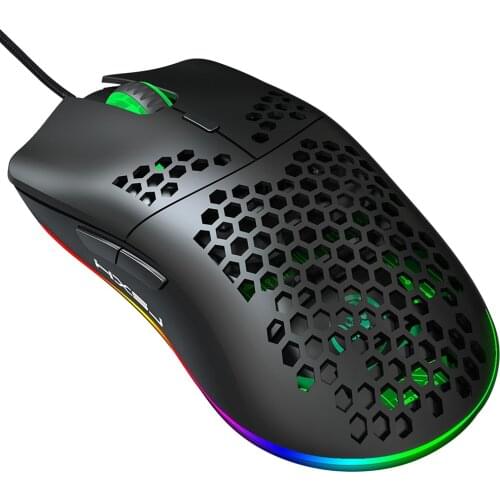 6 Button USB Computer Mouse 6400 DPI Ergonomic Gamer Mice J900 RGB Lighting Mice Dustproof Portable Carrying Decor