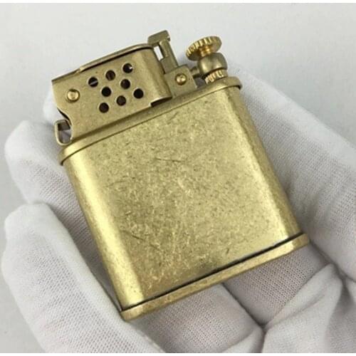 Zorro Flint Lighter Retro Pure Copper Kerosene Gasoline Cigarette Cigar Lighter Metal Outdoor Windproof Gadgets For Man Gifts