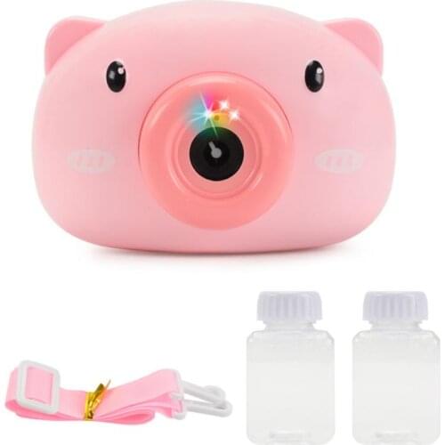 1pcs Piggy Bubble Camera Childrens Light Music Toy Outdoor Play Toy Child Gifts
