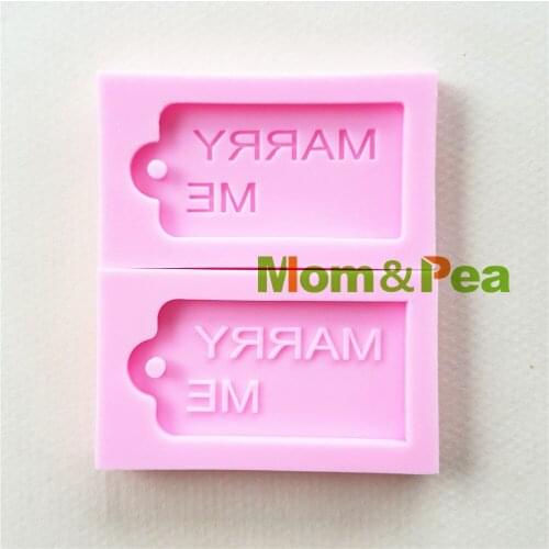 Mom&Pea 1129 Free Shipping Merry Me Silicone mold Cake Decoration Fondant Cake 3D Mold Food Grade