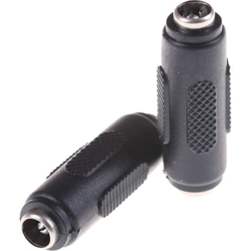 2pcs/lot 5.5*2.1mm DC Power Socket Connector female to female Panel Mounting Jack Adaptor