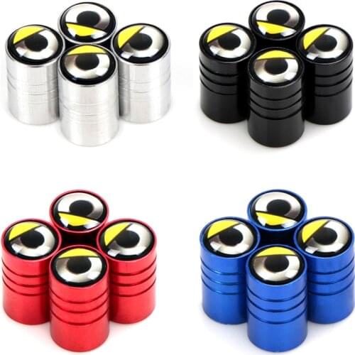 4pcs Aluminum Alloy Car Wheel Tire Valve Caps Tyre Rim Stem Covers Airdust Waterproof For Smart fortwo forfour 451 453