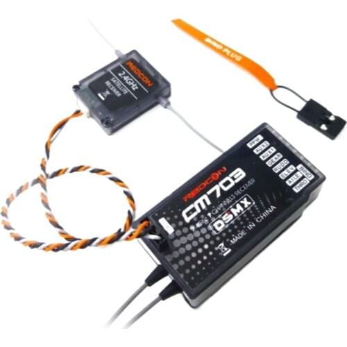 7CH CM703 / DSM-X Receiver with Satellite PPM / PWM Output for DEVO10