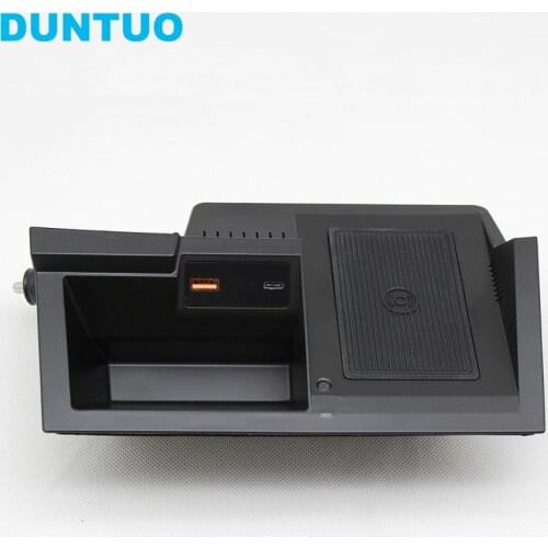 Wireless Charger QC3.0 Quickcharge USB Type-C Plug & Play Wireless Charging For 2017-2019 Mazda CX-5 CX5