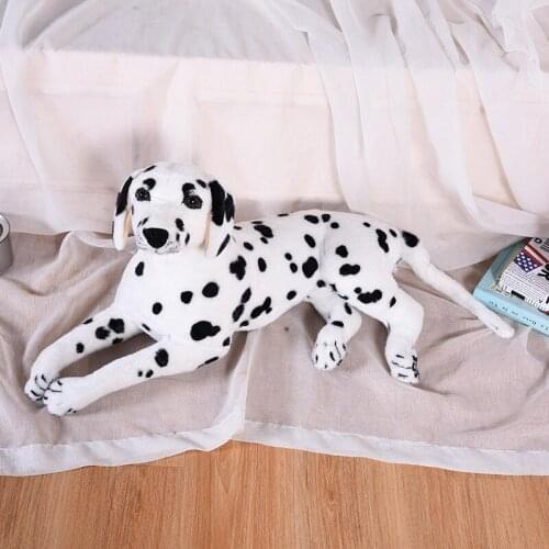 Large 68cm prone dog simulation dalmatian plush toy soft doll throw pillow Christmas gift w1079