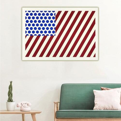 Citon Roy Lichtenstein《Forms In Space(1985)》Pop art Canvas Oil Painting Art Poster Picture Wall Background Decor Home Decoration