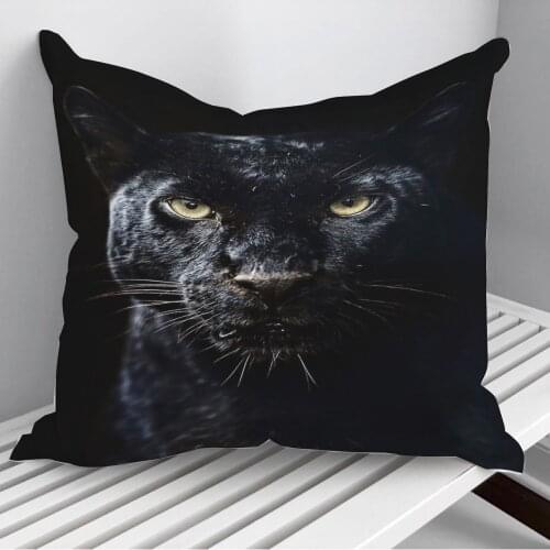 Black panther poster Throw Pillows Cushion Cover On Sofa Home Decor 45*45cm 40*40cm Gift Pillowcase Cojines Dropshipping