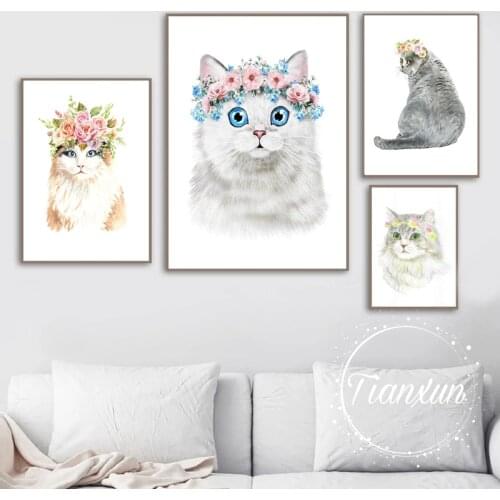 Animal Decoration Sheets Picture Wall Art Poster Childrens Canvases Room Paintings For Nursery Decorative Prints Wall Posters