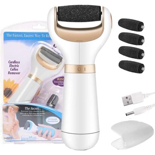 4Pcs Dull Polish Foot care tool Heads Hard Skin Remover Refills Replacement Rollers For Scholls File Feet care Tool