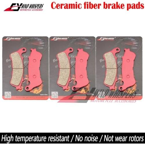 Motorcycle Ceramic Front Rear Brake Pads For Honda CBF1000 CBF 1000 (3 pisto front caliper/ABS) 2006-2013