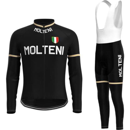 MOLTENI Cycling Jersey Set 2021 Bike Spring and Fall Long Sleeve Cycling clothing Mountian Bicycle Clothes Ropa Maillot Ciclismo