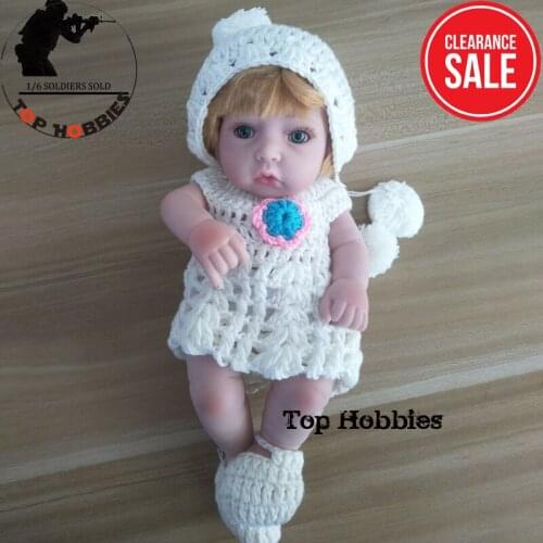 10Inch 25CM Reborn Baby Dolls Full Body Silicone For Sale Fashion Boy Toy Gift Reborn Realist Baby Doll Golden Hair For Kid