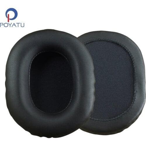 POYATU 95X75MM Ear Pads Headphone Earpads 95X75MM Ear Pads Headphone Earpads 95X75MM Earpads Repair Parts Cover Cushion Oval