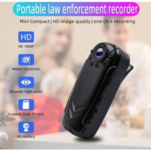1080P Body Camera wearable Infrared night vision Mini Camera Video recorder Surveillance camera police wide angle Action camera