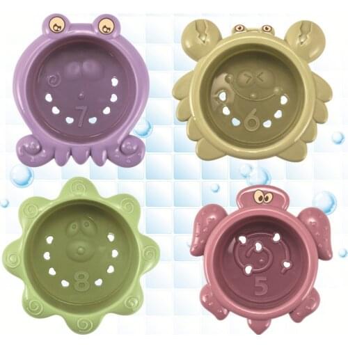 New Montessori Baby Toys Bathroom Beach Stacking Cup Educational Develop Toys Sorting Nesting Bath Toy Xmas Gift Birthday Gift