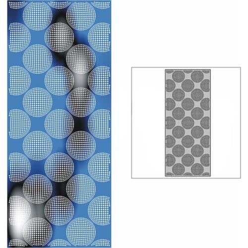 New Slim Dotted Ball Circle Background Plate Craft Embossing Mold 2021 Metal Cutting Dies for DIY Scrapbooking Album Card Making