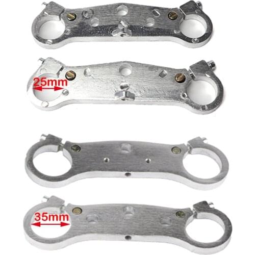 Front Fork 25 35mm inverted shock absorber direction device upper and lower plate for 47cc49cc Mini Moto Dirt Bike Motorcycle