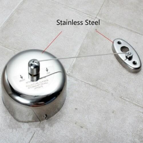 2.5M Clothesline Portable Stainless Steel Retractable Clothesline Laundry Hanger Clothes Dryer Organiser Clothes Drying Rope