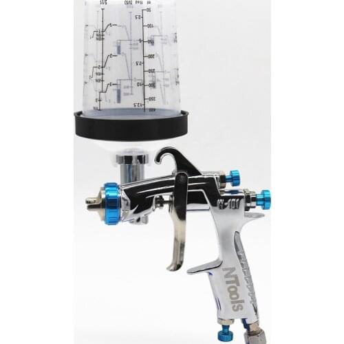 W101 Spray Gun With Adapter And Pps Tank Air Spray Gun With Quick-Connect Wash-Free Tank Paint Mixing Cup Paint Sprayer