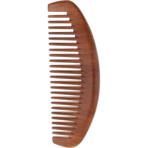 Handmade Peach Wood Comb Hair Care Brush Scalp Massage Hair Care Fine/Wide Teeth