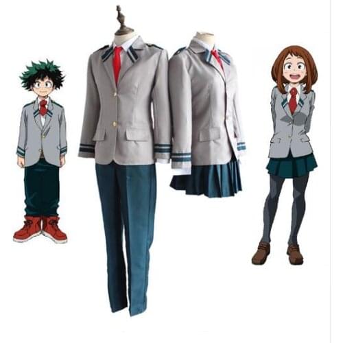 Boku no Hero Academia AsuiTsuyu Yaoyorozu Momo School Uniform My Hero Academia OCHACO URARAKA Midoriya Izuku Cosplay Costume