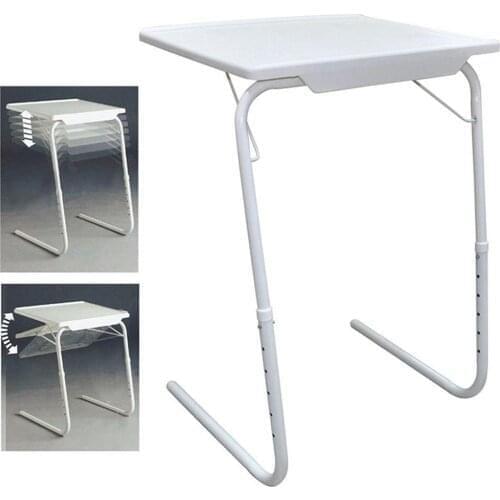 Foldable Table Mate TV Dinner Laptop Tray Adjustable Sofa Bed Desk Home Office