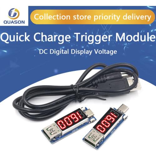 Type-C PD decoy module Quick charge trigger module DC digital display voltage ampere meter Test instrument Support PD2.0 PD3.0