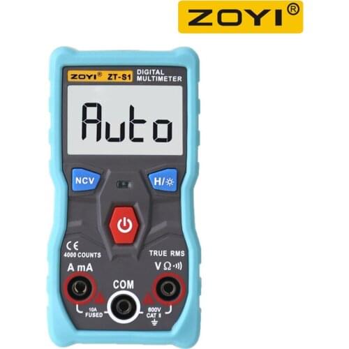 ZOYI ZT-S1 / ZT-S2 / ZT-S3 / ZT- S4 Smart Digital Multimeter 4000 Counts Profesional Mini Capacitor Tester